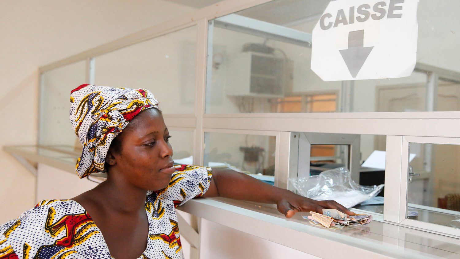 Cliente dans une IMF au Bénin