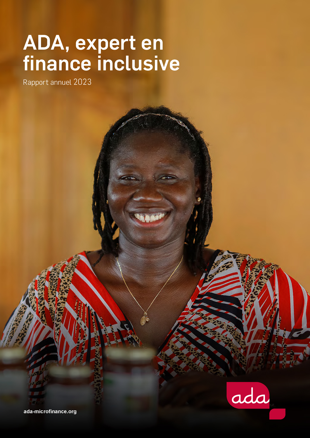 Première page de couverture du rapport annuel ADA 2023