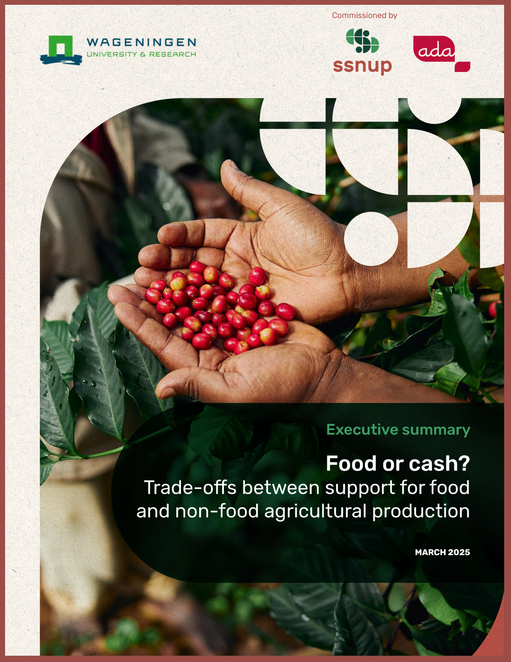 Cover - Executive summary - Food or cash? Trade-offs between support for food and non-food agricultural production