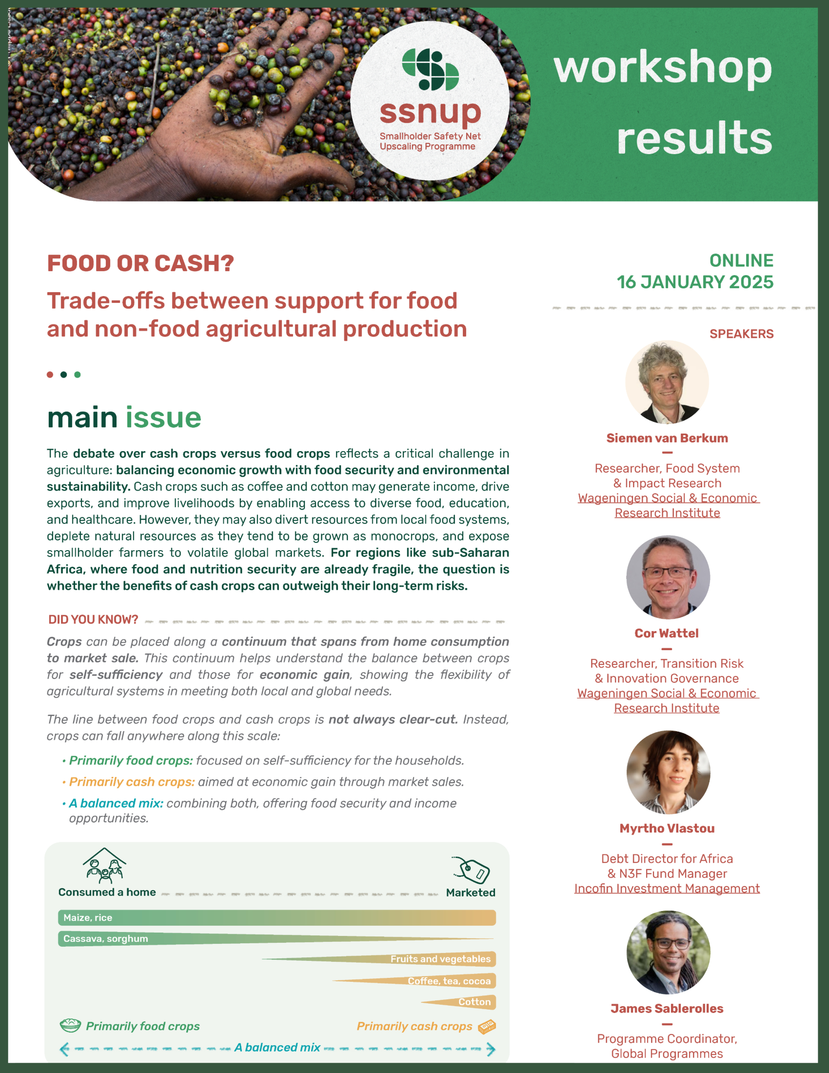 Cover: Food or cash? Trade-offs between support for food and non-food production