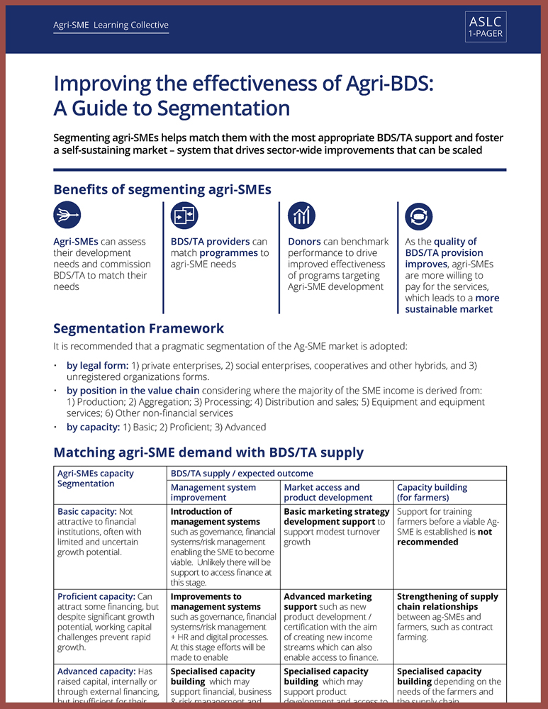 Optimiser l’impact des Agri-BDS : guide pratique de segmentation