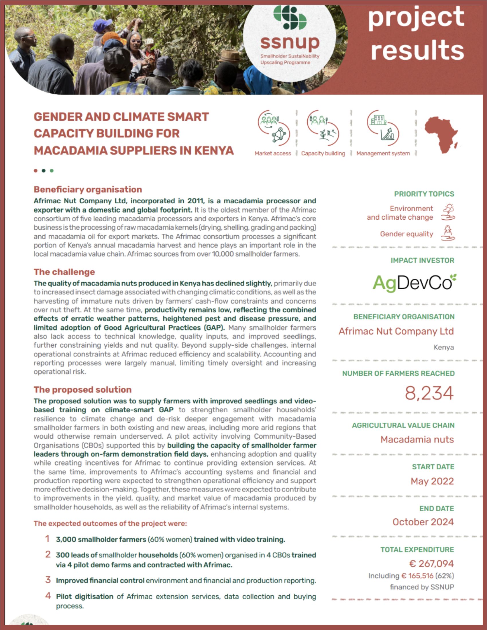 Page de couverture du résultat du projet