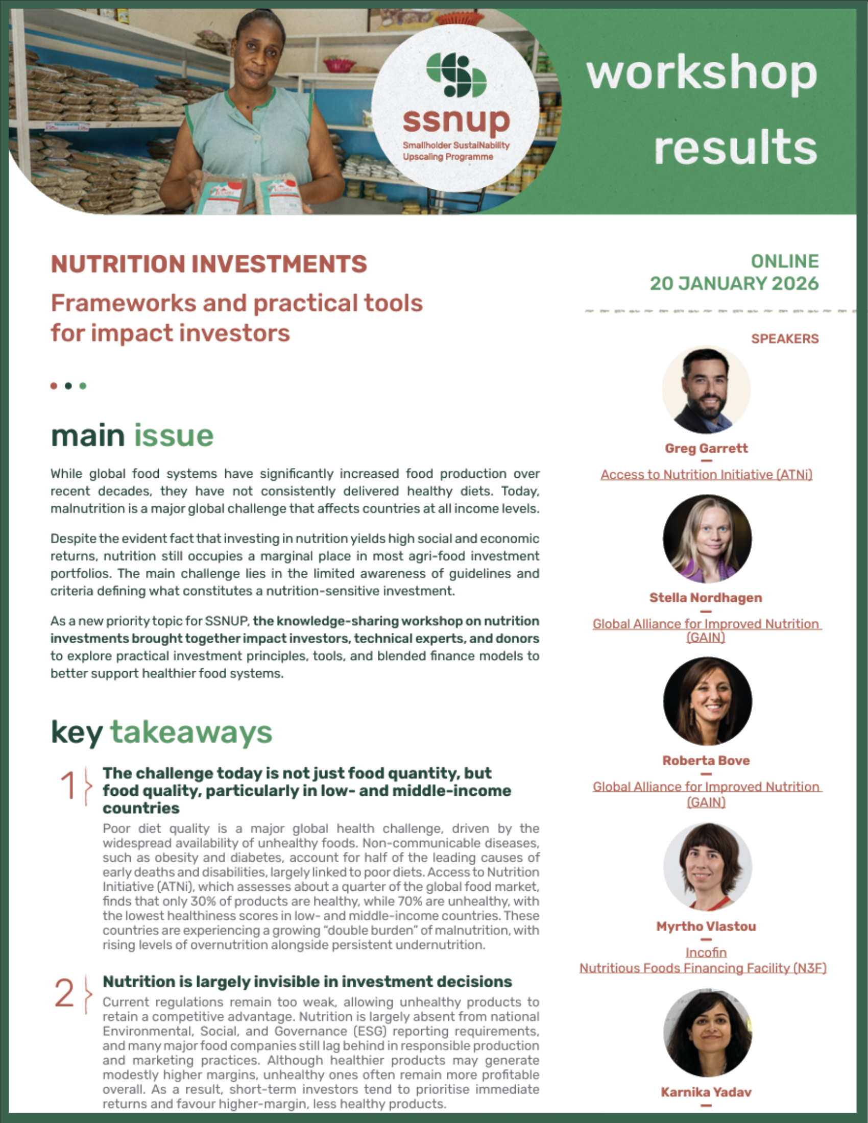 Cover of the Workshop Results report