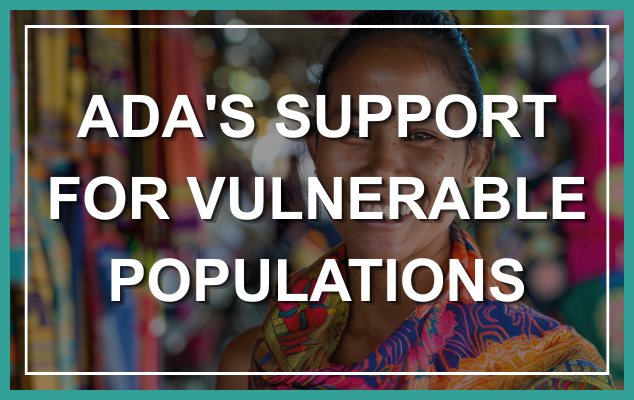 ADA's support for vulnerable populations
