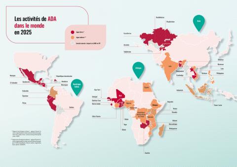 Carte des interventions de ADA